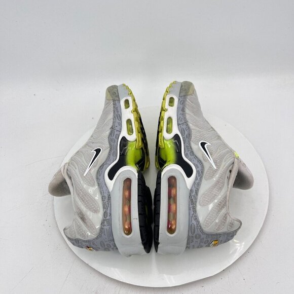 Nike Air Max Plus Youth Size 7Y Women 8.5 CD0609 015 White Volt Training Shoes - Picture 7 of 12